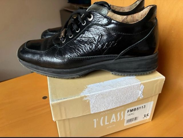 Alviero Martini Scarponcino Nero Taglia 35