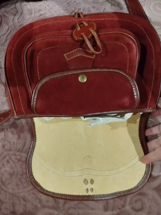Bolso artesanal vintage piel