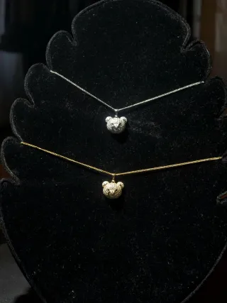 Collana Teddy Bear Oro e Argento