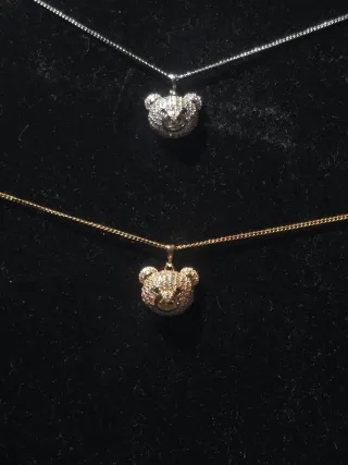 Collana Teddy Bear Oro e Argento