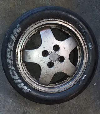 5 Llantas Renault X15 con Slicks
