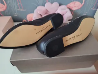 Bailarinas negras con detalle plateado