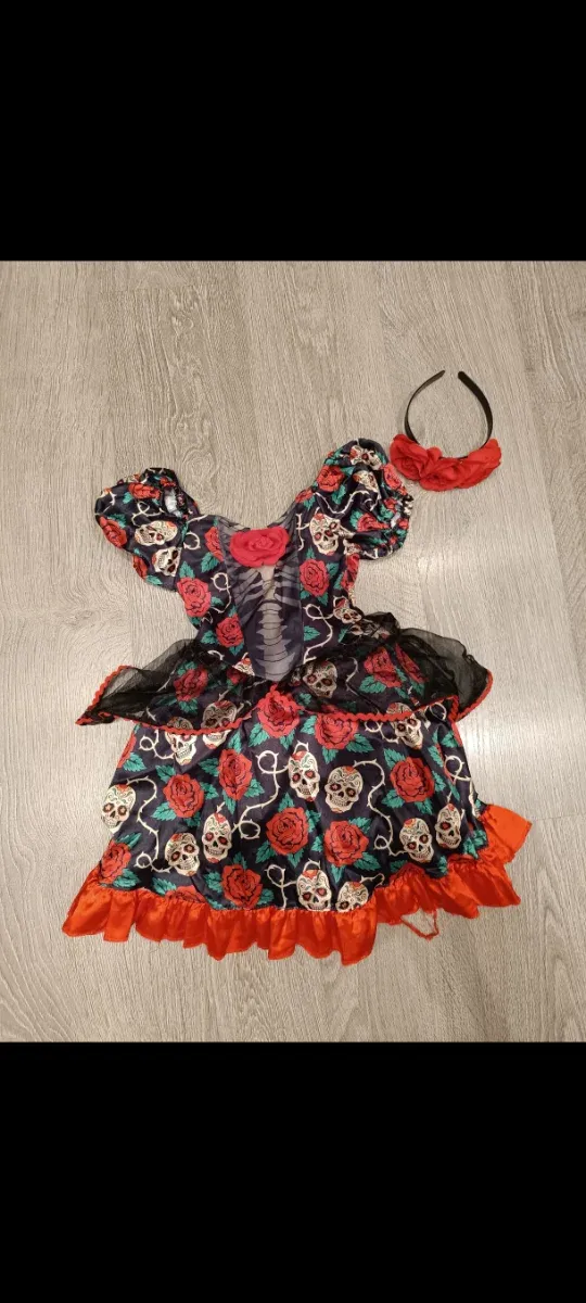 Disfraz Catrina niña 5/6 años