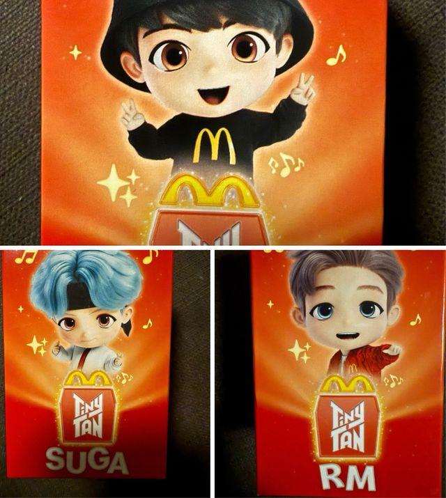 3 Figuras Tiny Tan McDonald's