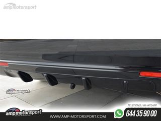 DIFUSOR TRASERO HONDA ACCORD MK8 2008-2011 NEGRO BRILLO