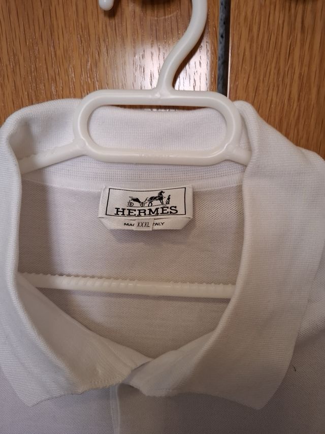 Camiseta Polo Hermes Blanca