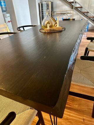 Mesa de comedor madera maciza artesanal - diseño