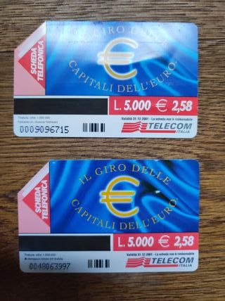 Schede telefoniche "Capitali europee"