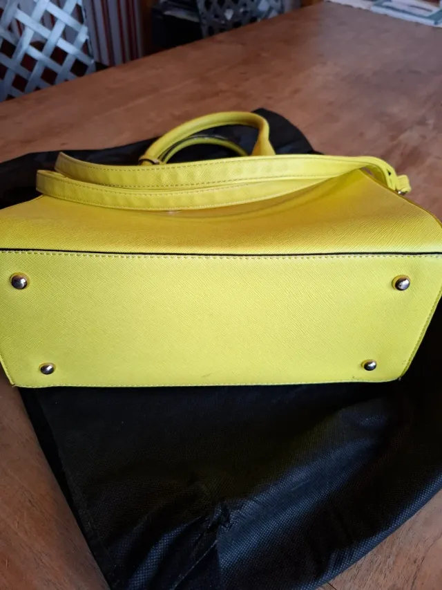 Borsa Primadonna Collection Gialla in pelle