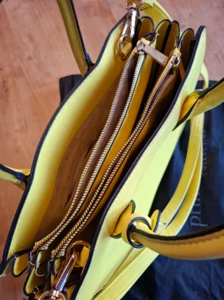 Borsa in pelle Primadonna Collection Gialla