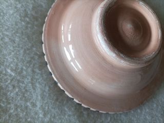 Posacenere in terracotta dipinto a mano