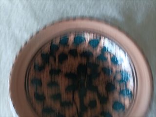 Posacenere in terracotta dipinto a mano