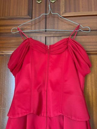 Vestido fiesta rojo talla 36