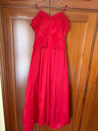 Vestido fiesta rojo talla 36