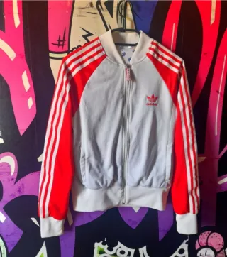 L Chaqueta Adidas Originals Vintage Roja y Blanca