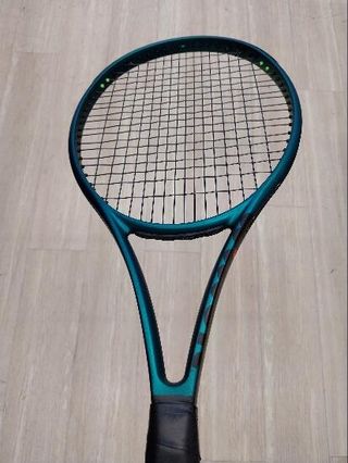 Raqueta de tenis Adulto - WILSON BLADE 100L V9 verde oscuro