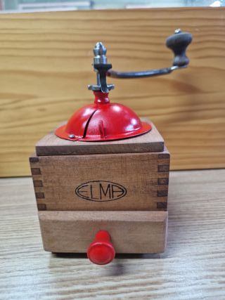 Molinillo café Elma madera vintage