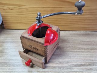 Molinillo café Elma madera vintage