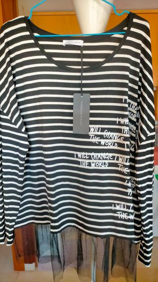 Camiseta Fiorella Rubino Rayas