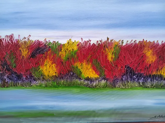 Óleo Sodevila Paisaje Otoñal