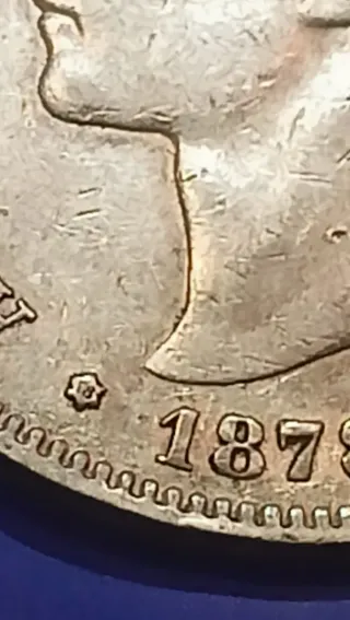 Moneda 5 Pesetas 1878 plata 900