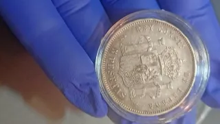 Moneda 5 Pesetas 1878 plata 900