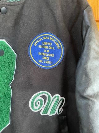 BoohooMAN Chaqueta Oversize B Applique Jersey