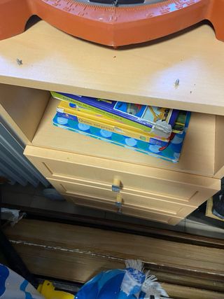 Cajonera marron escritorio