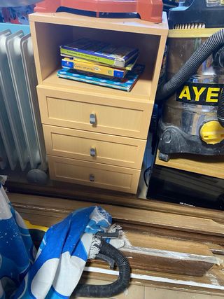 Cajonera marron escritorio