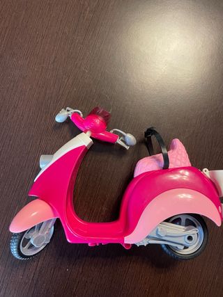 Moto Juguete Rosa y Blanco