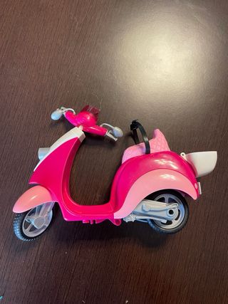 Moto Juguete Rosa y Blanco