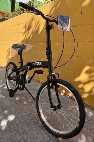 A ESTRENAR, Bicicleta Nilox Plegable Negra