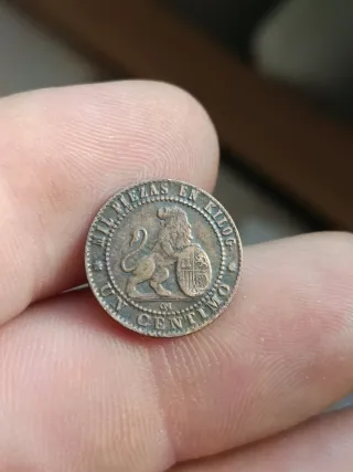 1 Céntimo 1870 gobierno provisional 