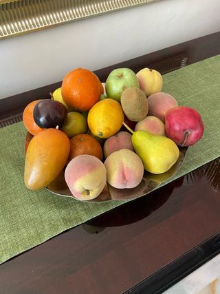 Frutas decorativas artificiales