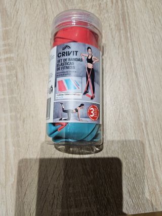 Banco de pesas y cintas