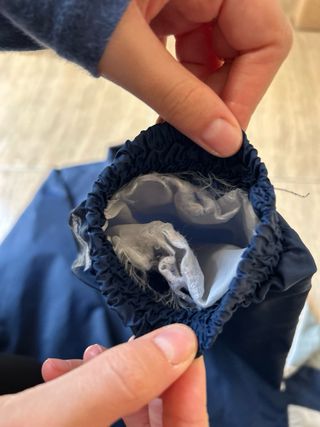 Chaqueta vintage deportiva cortavientos azul