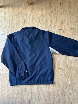 Chaqueta vintage deportiva cortavientos azul