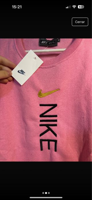 Sudadera Nike Rosa Talla M