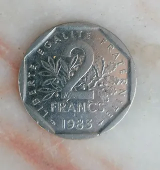 Moneda 2 Francos 1983