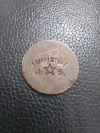 Moneda Juventud Socialista J.S. Resello politico.