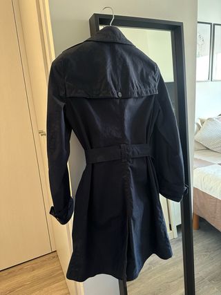 Gabardina Mango Azul Marino