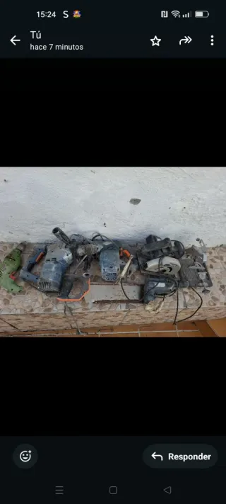 Lote de maquinaria de construcción