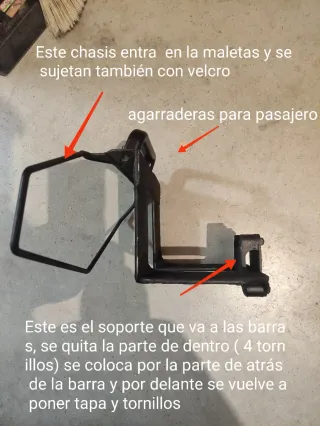 Soportes Kawasaki Z750 + alforjas Shad E48