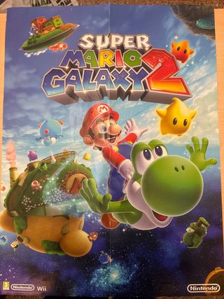 Póster Super Mario Galaxy 2 Nintendo Wii