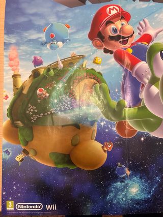 Póster Super Mario Galaxy 2 Nintendo Wii
