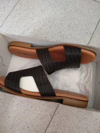 Chanclas HEYMO Piel Mujer