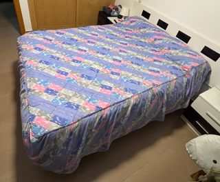 Colcha edredón vintage para cama de 1,35m