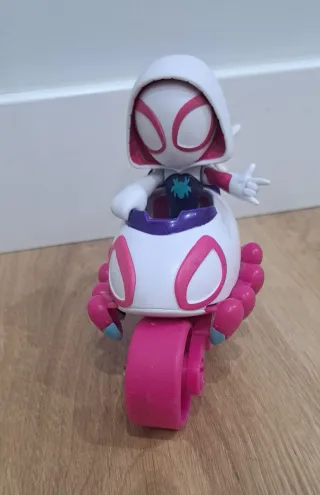 Moto Spiderman con Muñeca