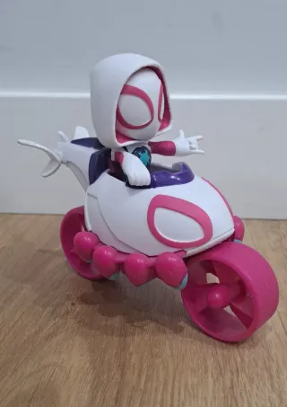 Moto Spiderman con Muñeca