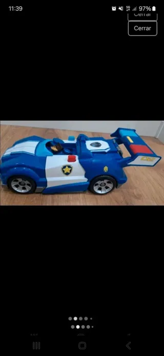 Coche Policía Patrulla Canina Grande